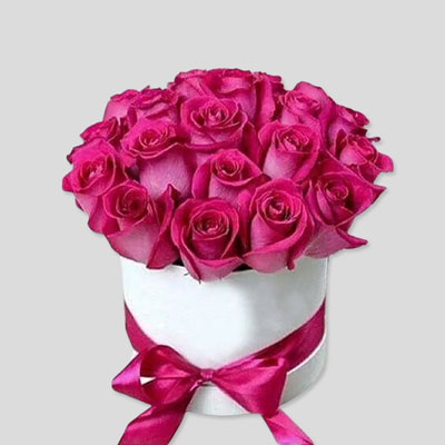 "Pink Roses Flower Box - code BF04 - Click here to View more details about this Product